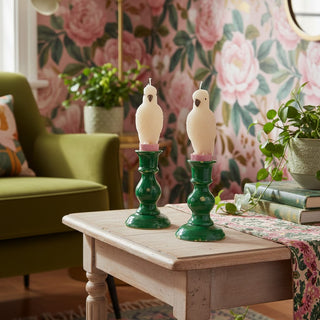 Pair of Parrot Taper Candles