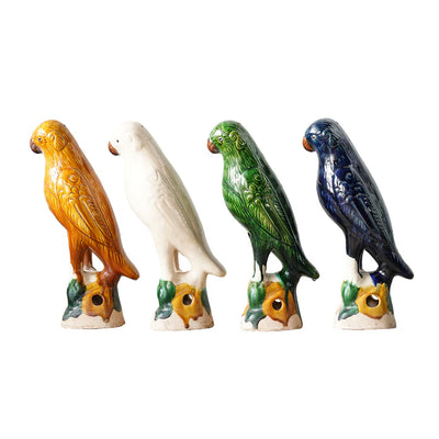 Jingdezhen Hand-Painted Porcelain Parrot - Choose Color