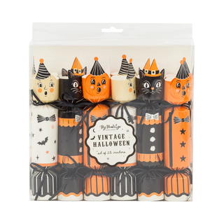 Set of 6 Vintage Halloween Characters Party Crackers