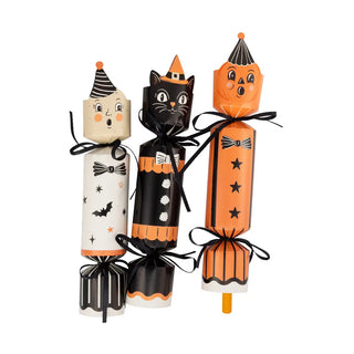 Set of 6 Vintage Halloween Characters Party Crackers