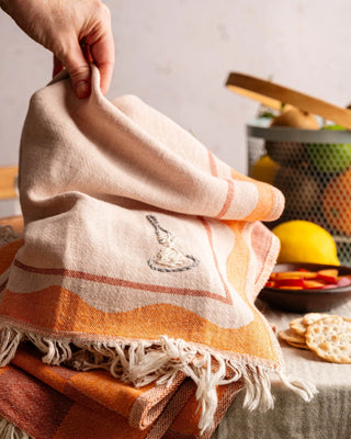 Hand Stitched Kitchen Towel Set - Pasta