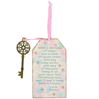 Pastel Santa Claus Key Ornament
