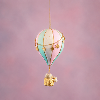 Glitterville Hot Air Balloon Ornament – Choose Style