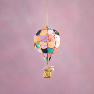 Glitterville Hot Air Balloon Ornament – Choose Style