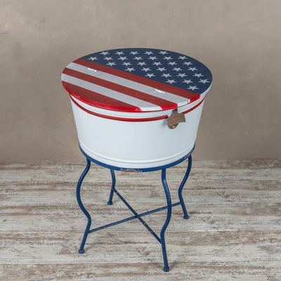 Patriotic Bucket On Stand