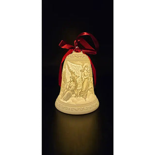 Luumii Lights Porcelain Bell Ornament - Peace On Earth