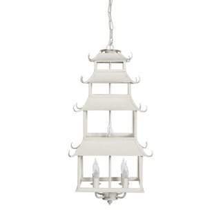 Peace Pagoda Chandelier - Cream