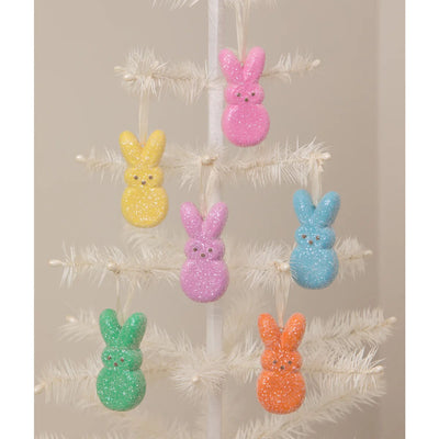 Set of 6 Bethany Lowe Peeps Easter Ornaments