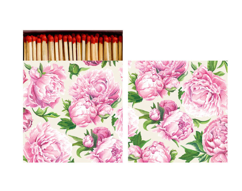Peony Design Boxed Safety Matches