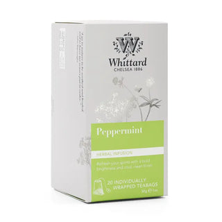 Whittard of Chelsea Peppermint Tea 20 Individually Wrapped Teabags