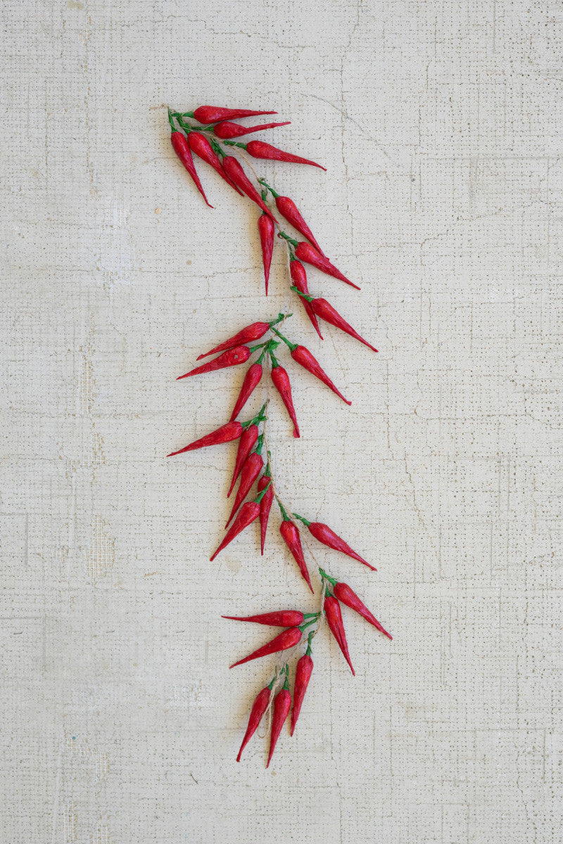 String of Artificial Small Red Peppers