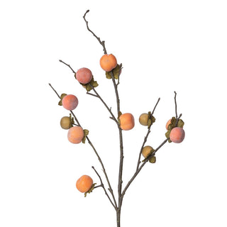 34" Faux Persimmon Branch