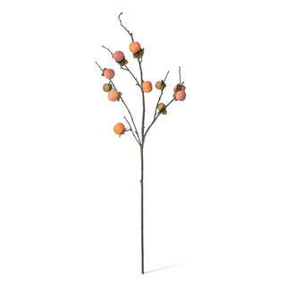 34" Faux Persimmon Branch