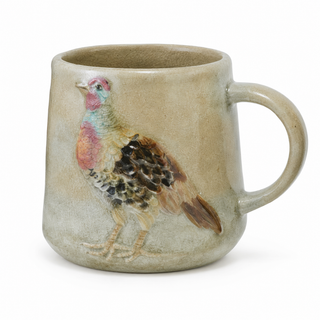 Hand-Painted Autumn Stoneware Mug - Choose Style
