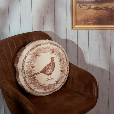 The Round Pheasant Pillow