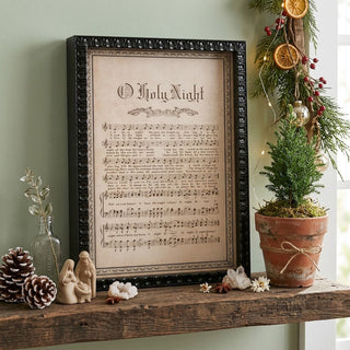 O Holy Night Inset Box Sign