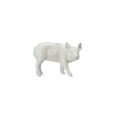 White Pig Taper Holder