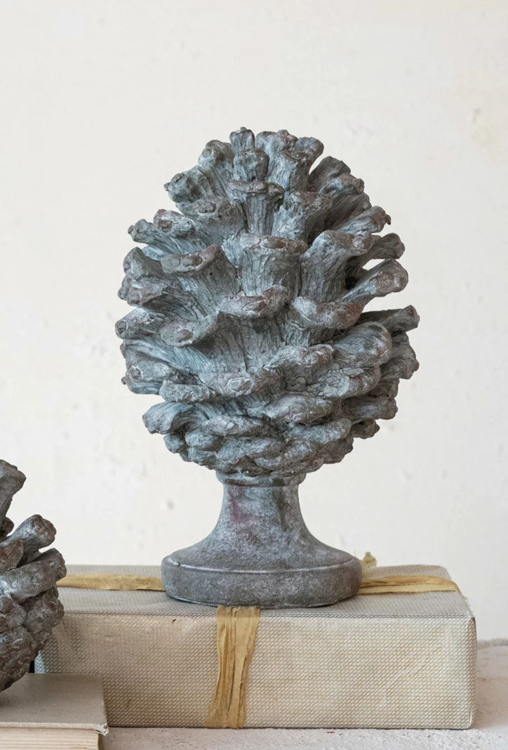 Verdigris Pinecone Finial