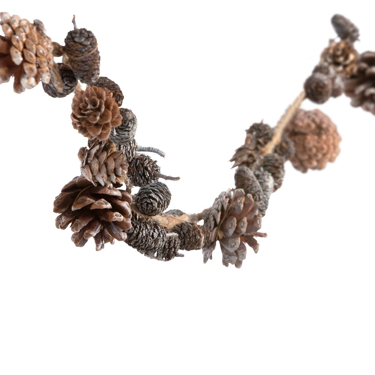 60" Frosted Mix Mini Pinecone Garland