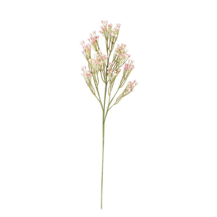 25" Real Touch Pink Baby's Breath Flower Stem