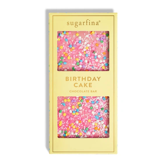 Sugarfina Pink Birthday Cake Confetti Chocolate Bar