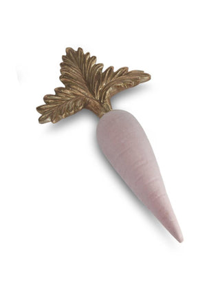 Pastel Flocked Carrot with Gold Top - Choose Color