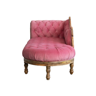 The Pink Velvet Chaise Lounge