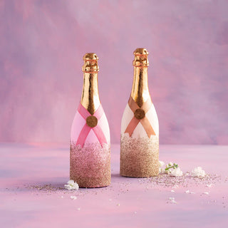 Glitterville Champagne Bottle Display – Choose Pink or Gold