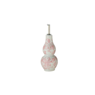 Hand-Painted Stoneware Oil Cruet