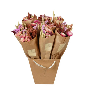Pink Dried Market Flowers Bunch