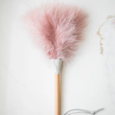 Pink Ostrich Feather Duster