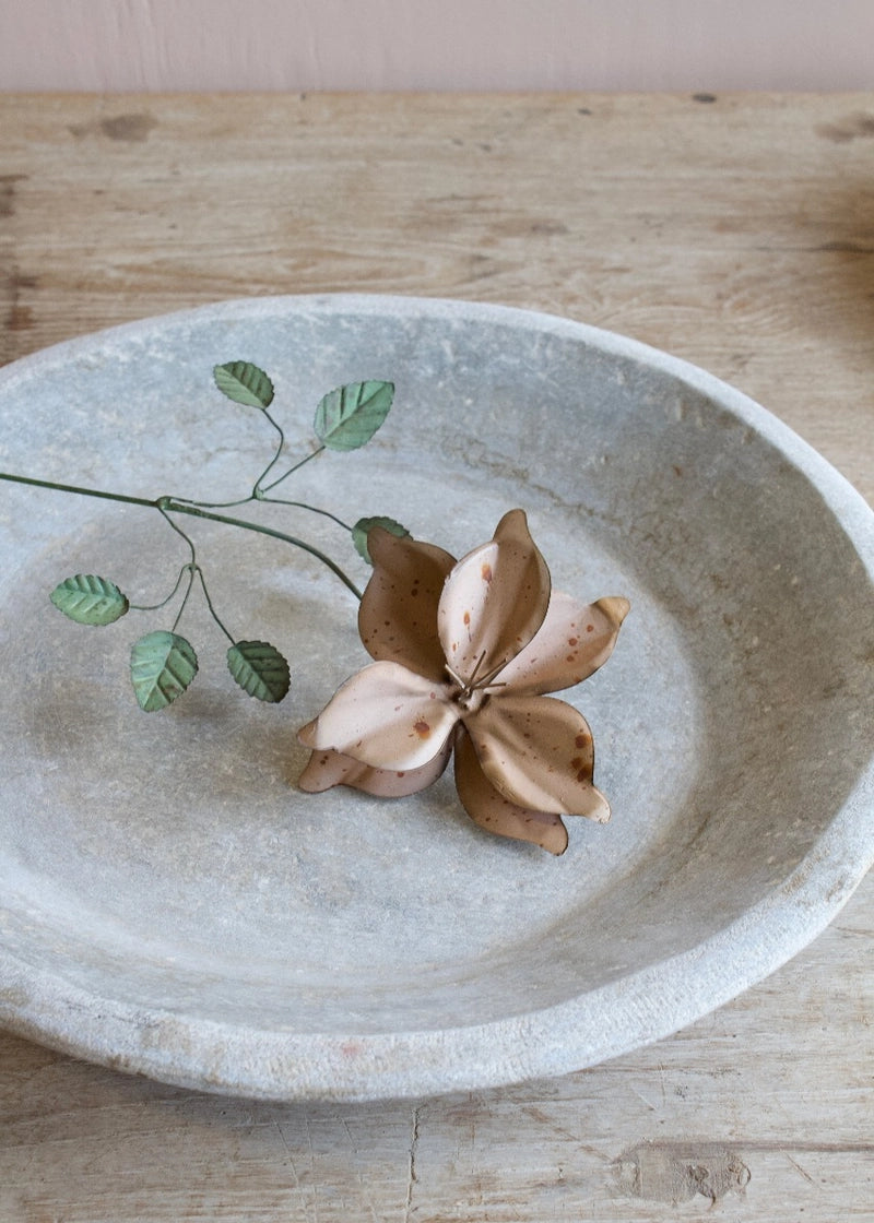 Rustic Pink Metal Jasmine Flower Stem