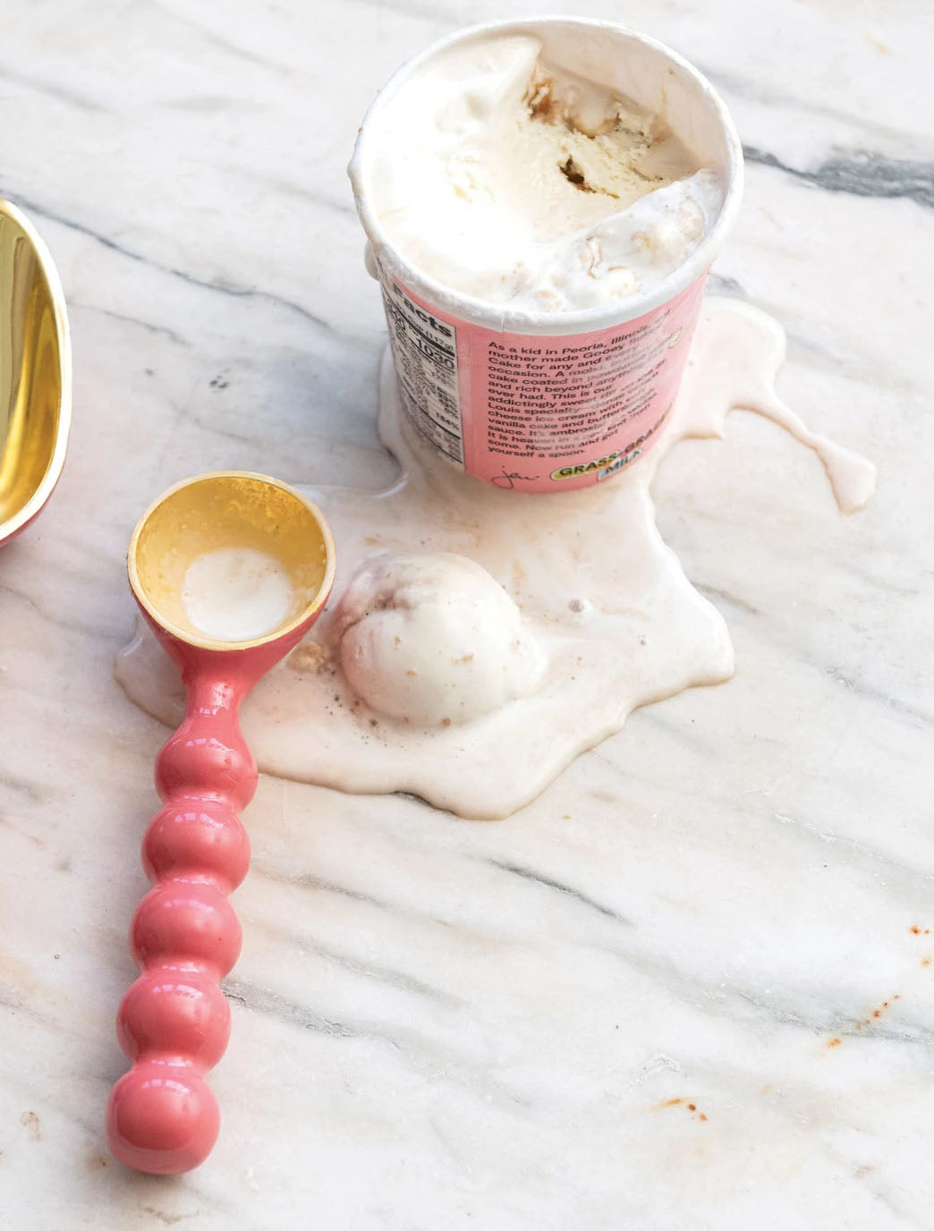 Pink Enameled Ice Cream Scoop