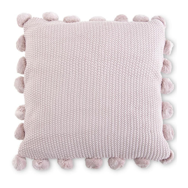Pink Pompom Pillow