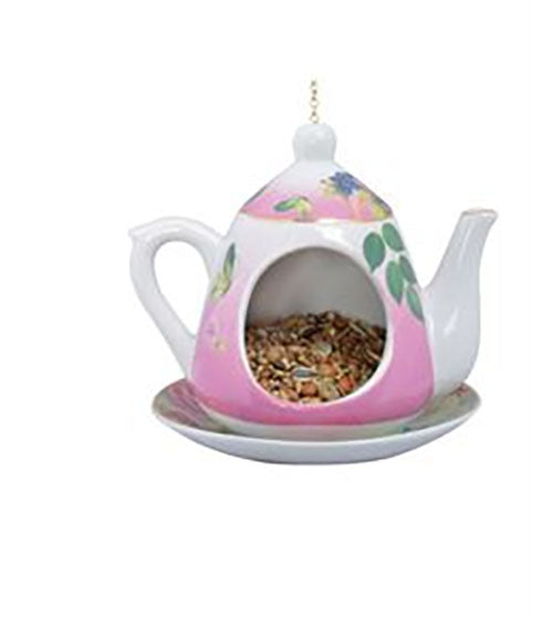 Pretty Teapot Bird Feeder - Choose Your Favorite Color