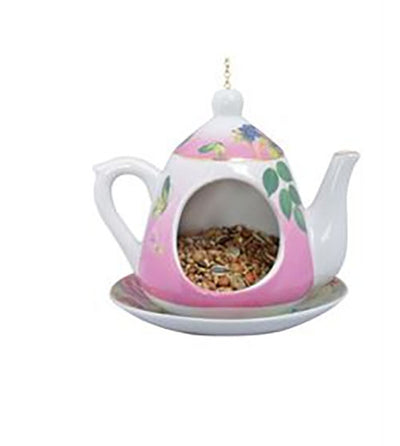 Pretty Teapot Bird Feeder - Choose Your Favorite Color