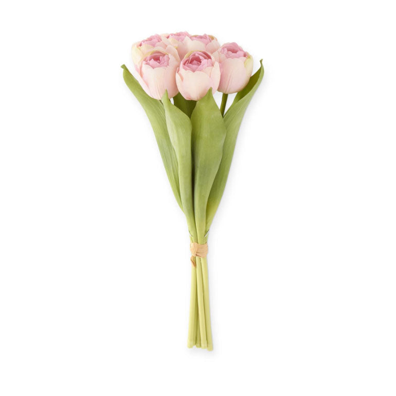Pink Real Touch 6 Stem Tulip Bundle