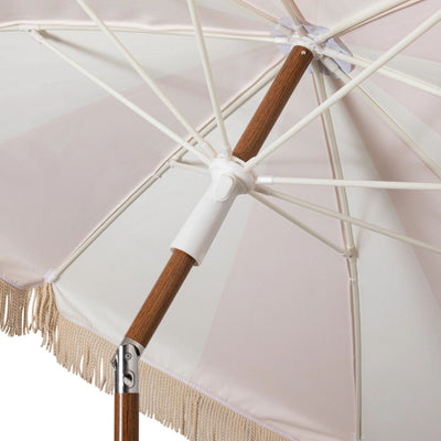 Retro Style Fringed Beach Umbrella - Choose Style