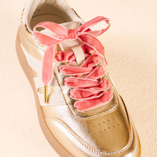 Rose Velvet Shoelaces