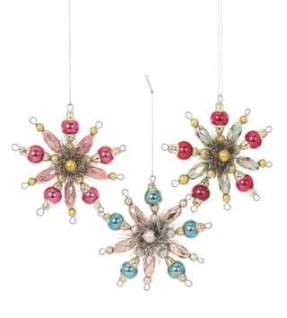 Cody Foster Glass Vintage Pinwheel Ornament - Choose Color