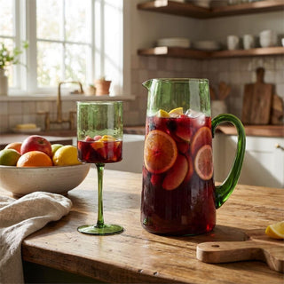 Verdant Glass Pitcher