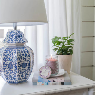 Greenleaf Lavender Hobnail Glass Signature Candle