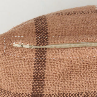 Brown Plaid Pillow
