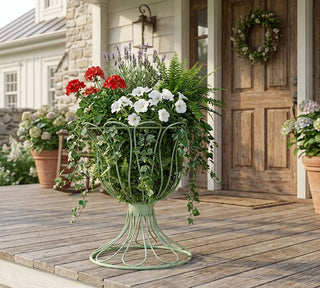 The Copa Farmhouse Metal Planter Basket