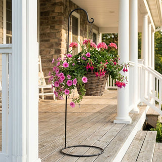 48" Free Standing Black Garden Hook