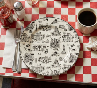 10.25" New York City Toile Plate