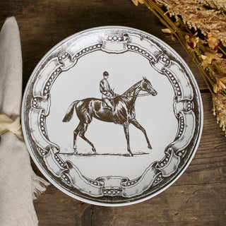 Equestrian Stoneware Plate