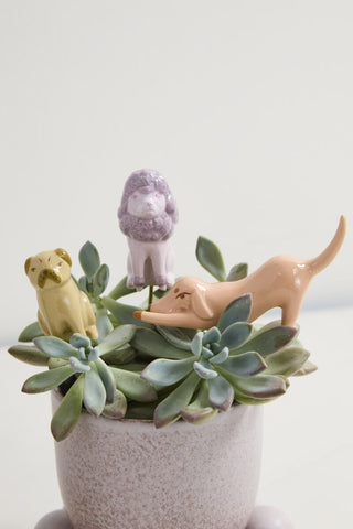 Playful Pups Plant Stick Set - Also Makes Great Cake Toppers