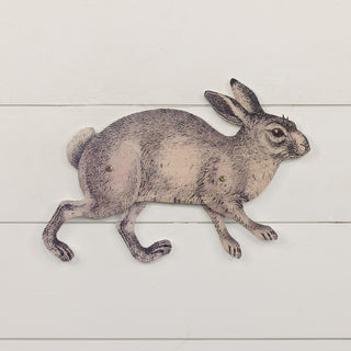 Posable Metal Wall Decor Bunny