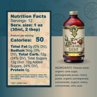 Portland Syrups - Pomegranate Cherry Syrup 12oz Cocktail/Mocktail Mixer